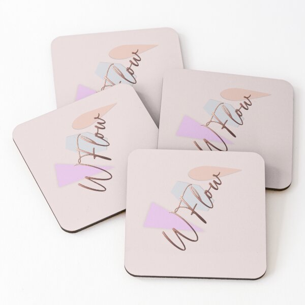 Item preview, Abstract Rose Gold WFlow Minimalist Typography Art designed and sold by GrzegorzTravels.