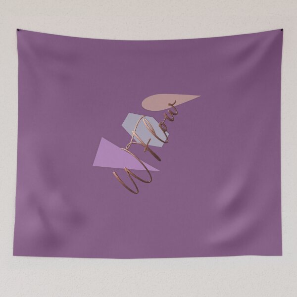 Item preview, Abstract Rose Gold WFlow Minimalist Typography Art designed and sold by GrzegorzTravels.