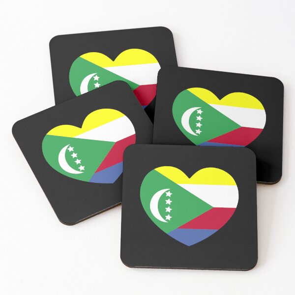 Item preview, Comoros Flag Heart KM designed and sold by shitpostee.