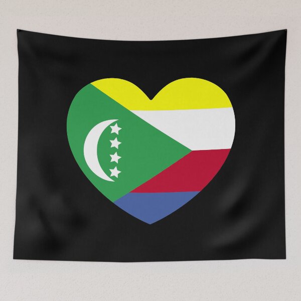 Item preview, Comoros Flag Heart KM designed and sold by shitpostee.