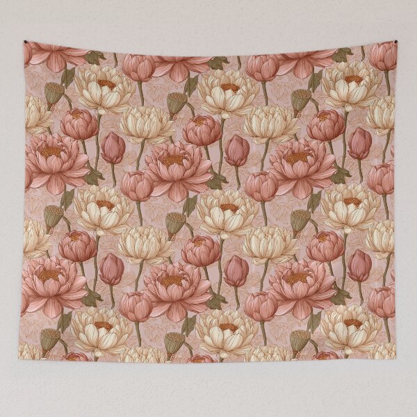 Item preview, Elegant Lotus Print - Hawaiian Flower Pattern - Baptism Gifts designed and sold by RoyalStarsPatts.