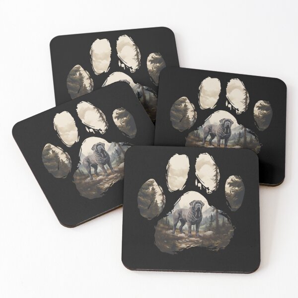 Item preview, Funny Neapolitan Mastiff Paw Foggy Mountain Tree Mom Dad Kids designed and sold by rafaeltto.