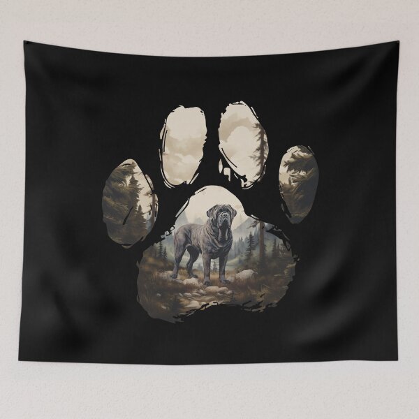 Item preview, Funny Neapolitan Mastiff Paw Foggy Mountain Tree Mom Dad Kids designed and sold by rafaeltto.