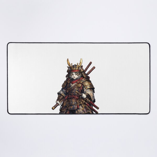 Item preview, Samurai Cat – Japanese Warrior | Premium Japanese T-Shirt Design designed and sold by oatsupspace.