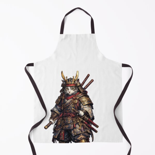 Aperçu de l'œuvre Samurai Cat – Japanese Warrior | Premium Japan T-Shirt Design créée et vendue par oatsupspace.