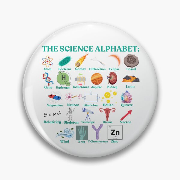 Item preview, The Science Alphabet, cool science, stem designed and sold by NoetherSym.