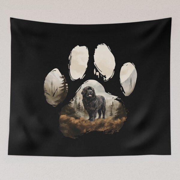 Item preview, Funny Newfoundland Paw Foggy Mountain Tree Mom Dad Kids designed and sold by rafaeltto.