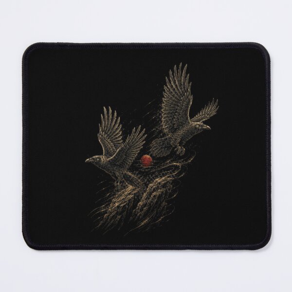 Item preview, Parting Flight — Two Norse Ravens Leaving the Cliffs designed and sold by OblivionRise.