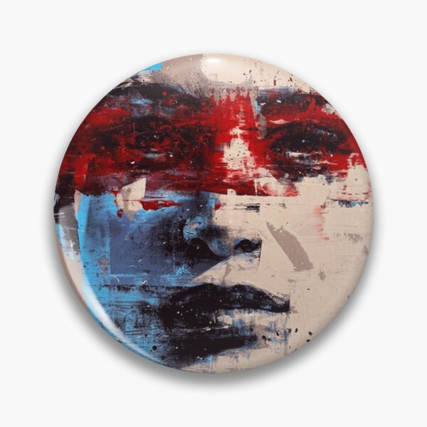 Item preview, Behind the Red Line Contemporary Abstract Female Portrait designed and sold by OmerValiquet.