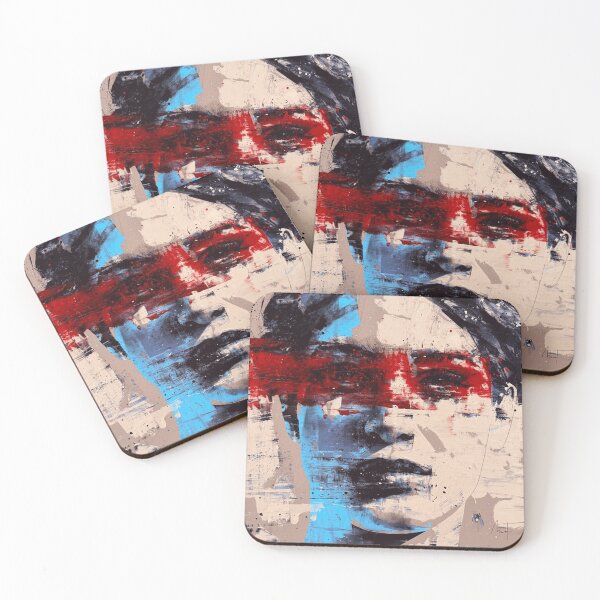 Item preview, Behind the Red Line Contemporary Abstract Female Portrait designed and sold by OmerValiquet.