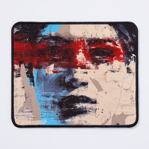 Item preview, Behind the Red Line Contemporary Abstract Female Portrait designed and sold by OmerValiquet.