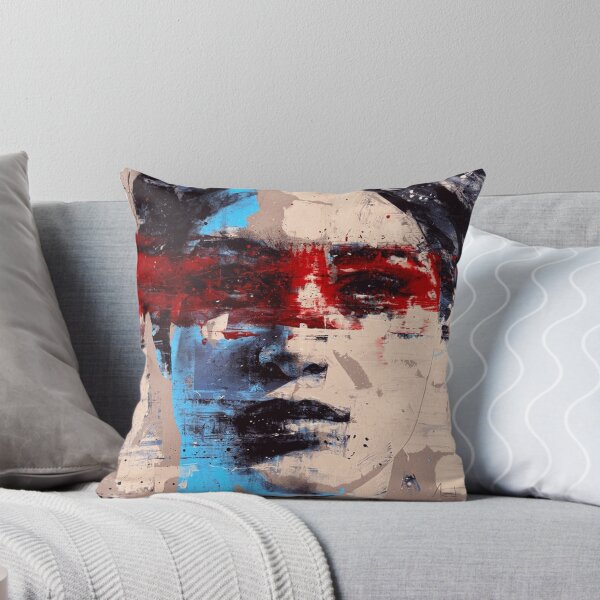 Item preview, Behind the Red Line Contemporary Abstract Female Portrait designed and sold by OmerValiquet.