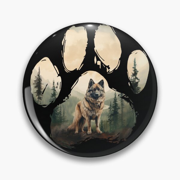 Item preview, Funny Norwegian Buhund Paw Foggy Mountain Tree Mom Dad Kids designed and sold by rafaeltto.