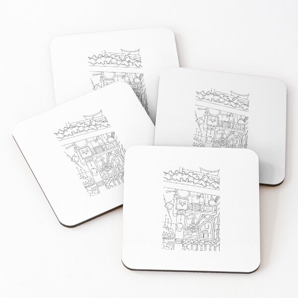 Item preview, Restaurant drawing outline designed and sold by Superfundrawing.