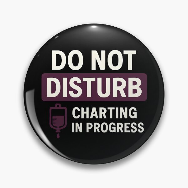 Item preview, Do Not Disturb Charting Shirt, Funny Nurse Parody Logo Tee, Minimalist Nurse Sarcastic T-Shirt, IV Bag Graphic Nurse Gift designed and sold by TshirtsLabs.