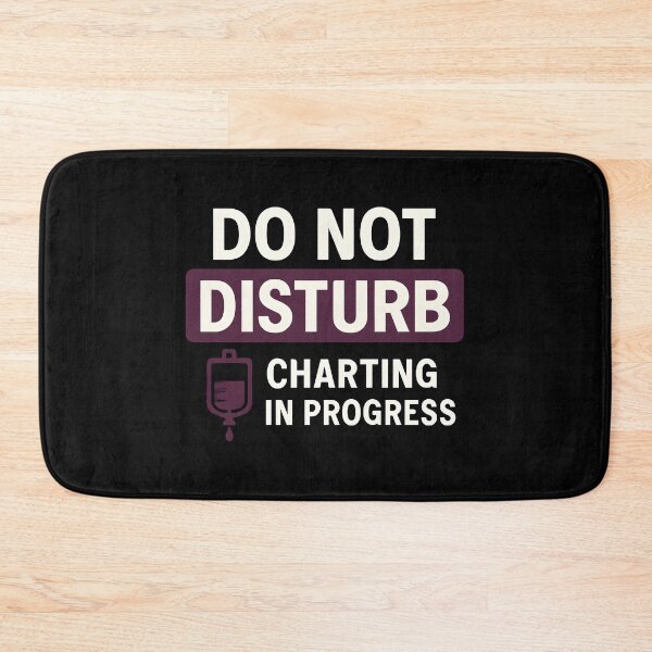 Item preview, Do Not Disturb Charting Shirt, Funny Nurse Parody Logo Tee, Minimalist Nurse Sarcastic T-Shirt, IV Bag Graphic Nurse Gift designed and sold by TshirtsLabs.