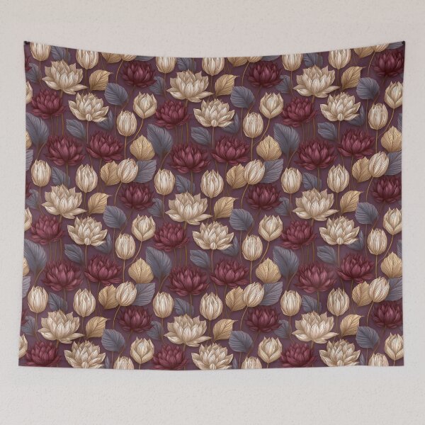 Item preview, Delicate Lotus Flower  - Flower Garden Pattern - Best Friend Gifts designed and sold by RoyalStarsPatts.