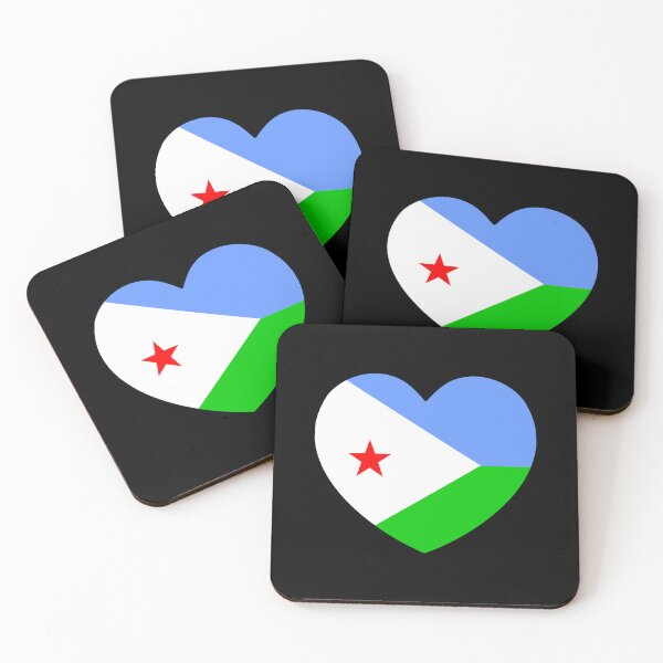 Item preview, Djibouti Flag Heart DJ designed and sold by shitpostee.
