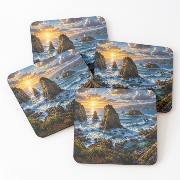 Item preview, Natural Landscape Puzzles: Cliff at Sunrise designed and sold by BorenStore.