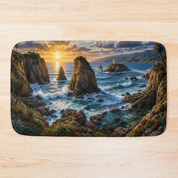 Item preview, Natural Landscape Puzzles: Cliff at Sunrise designed and sold by BorenStore.
