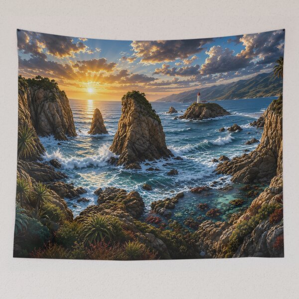 Item preview, Natural Landscape Puzzles: Cliff at Sunrise designed and sold by BorenStore.