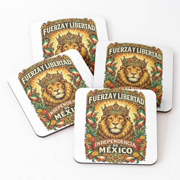 Item preview, Fuerza y Libertad | Independencia de México Royal Lion Patriotic Vintage  designed and sold by irfanshikh.