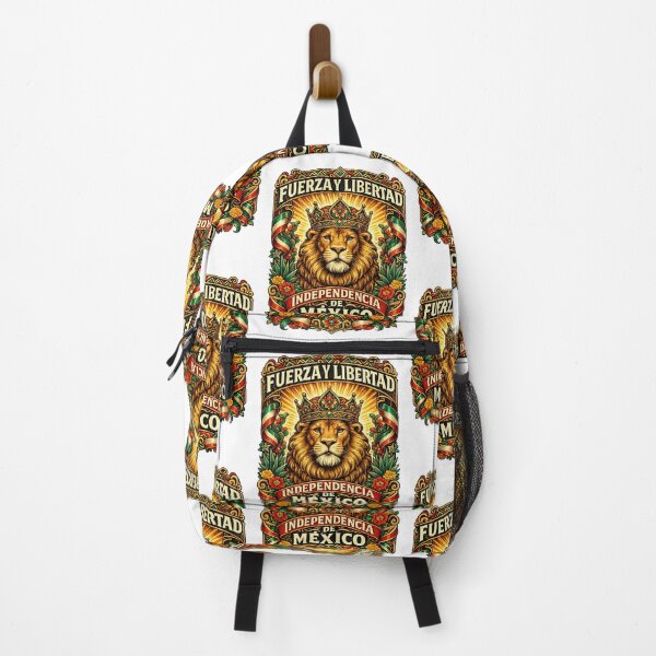 Item preview, Fuerza y Libertad | Independencia de México Royal Lion Patriotic Vintage designed and sold by irfanshikh.