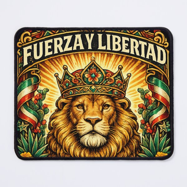Item preview, Fuerza y Libertad | Independencia de México Royal Lion Patriotic Vintage  designed and sold by irfanshikh.