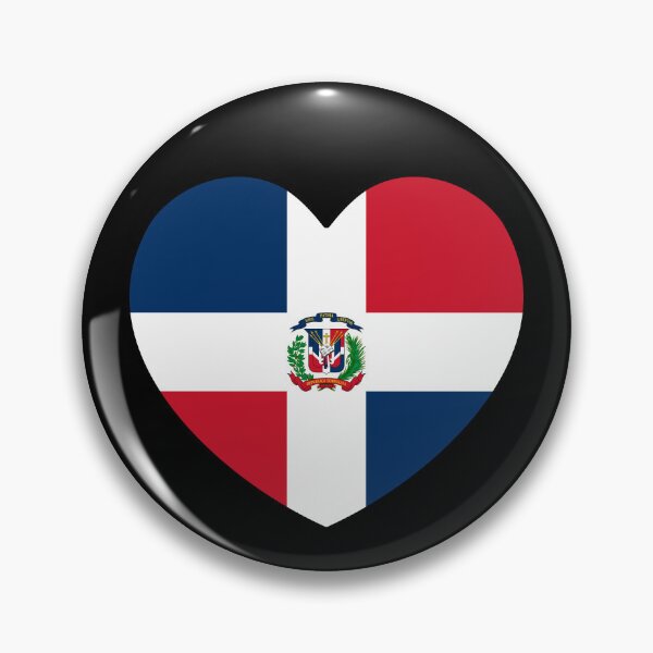 Item preview, Dominican Republic Flag Heart DO designed and sold by shitpostee.