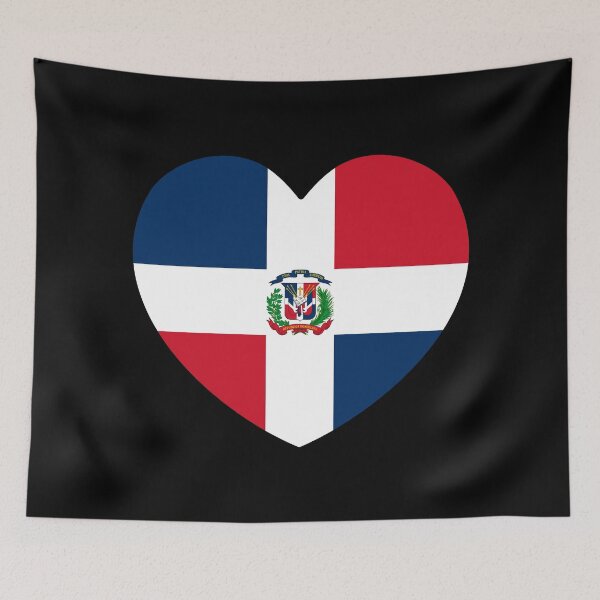 Item preview, Dominican Republic Flag Heart DO designed and sold by shitpostee.
