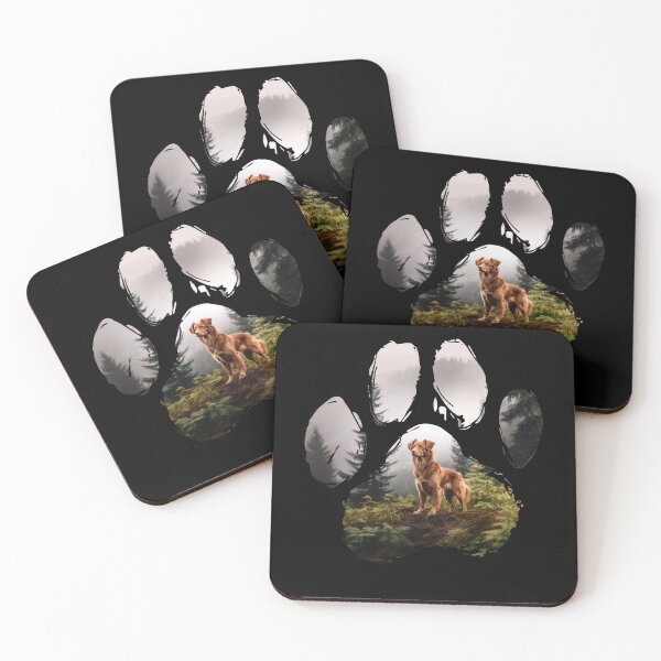 Item preview, Funny Nova Scotia Duck Tolling Retriever Toller Paw Foggy Mountain Tree Mom Dad Kids designed and sold by rafaeltto.