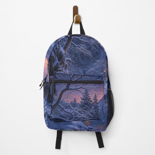 Item preview, Japanese temple under the snow at dusk designed and sold by Pixel Otaku Gallery.