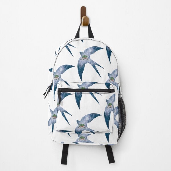 Item preview, Cottagecore Swallow, Celestial Bird, Cool Blue, Moon and Stars designed and sold by Dormitria.