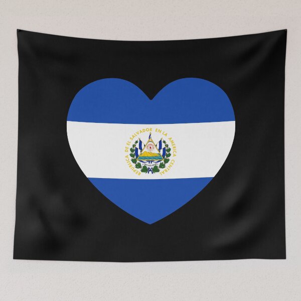 Item preview, El Salvador Flag Heart SV designed and sold by shitpostee.