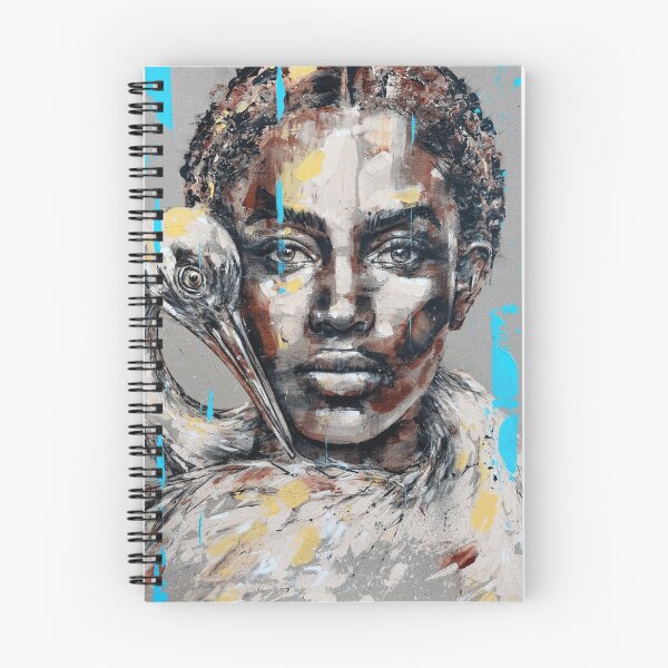 Item preview, Silent Guardians Abstract Woman and Heron Portrait designed and sold by OmerValiquet.