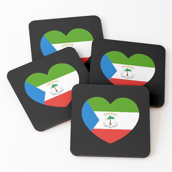 Item preview, Equatorial Guinea Flag Heart GQ designed and sold by shitpostee.
