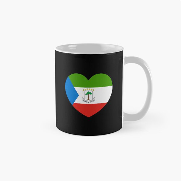 Item preview, Equatorial Guinea Flag Heart GQ designed and sold by shitpostee.