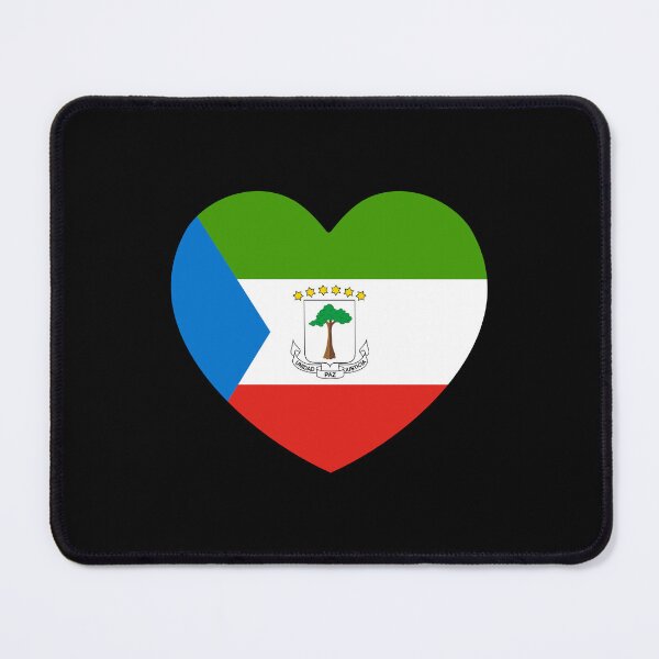 Item preview, Equatorial Guinea Flag Heart GQ designed and sold by shitpostee.
