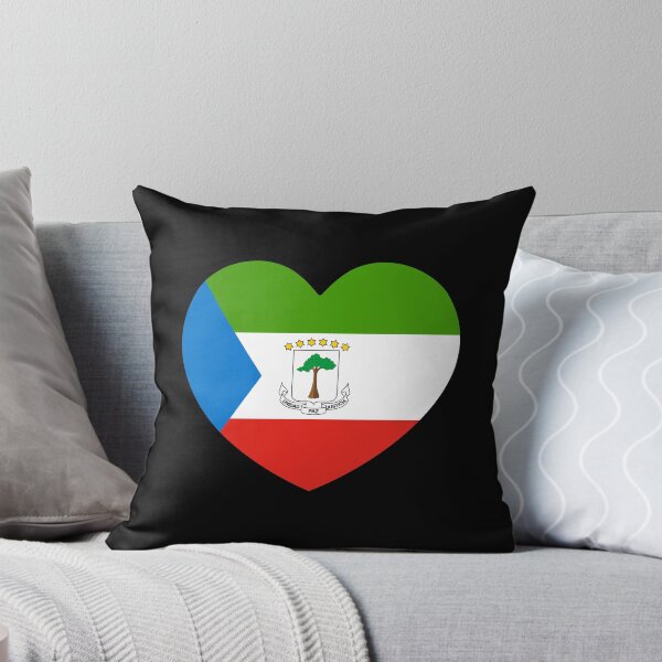 Item preview, Equatorial Guinea Flag Heart GQ designed and sold by shitpostee.
