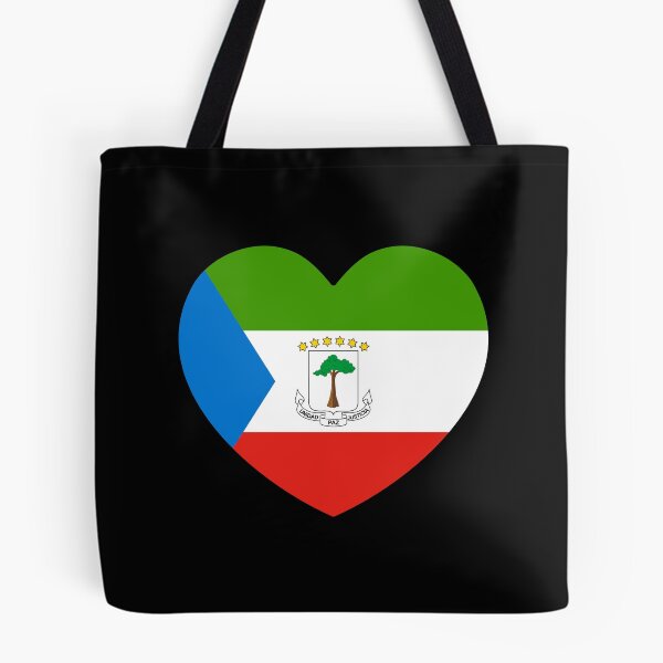 Item preview, Equatorial Guinea Flag Heart GQ designed and sold by shitpostee.