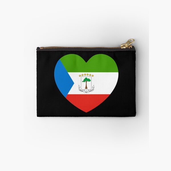 Item preview, Equatorial Guinea Flag Heart GQ designed and sold by shitpostee.
