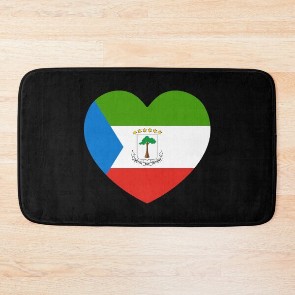 Item preview, Equatorial Guinea Flag Heart GQ designed and sold by shitpostee.