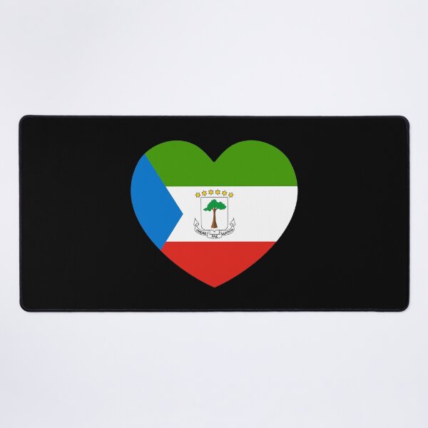 Item preview, Equatorial Guinea Flag Heart GQ designed and sold by shitpostee.