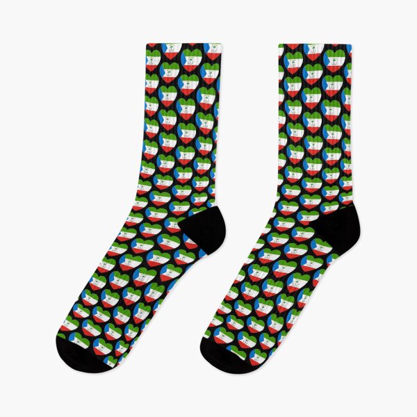 Item preview, Equatorial Guinea Flag Heart GQ designed and sold by shitpostee.