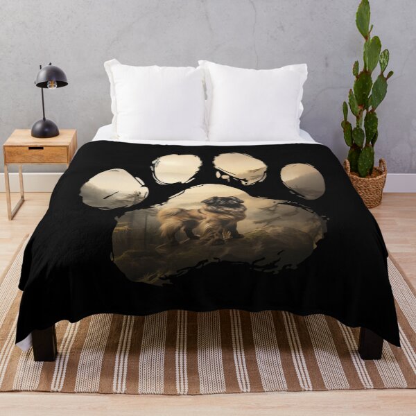 Item preview, Funny Pekingese Paw Foggy Mountain Tree Mom Dad Kids designed and sold by rafaeltto.
