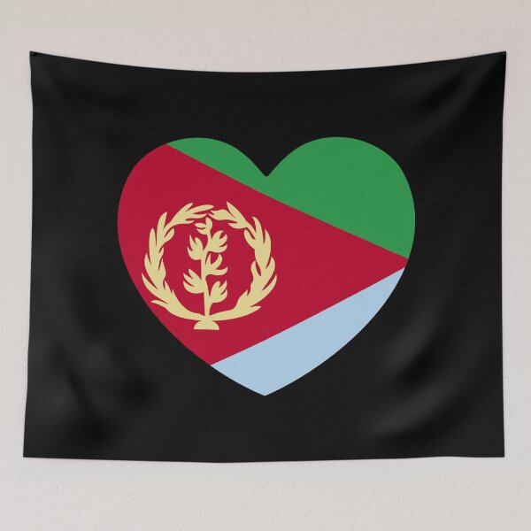 Item preview, Eritrea Flag Heart ER designed and sold by shitpostee.