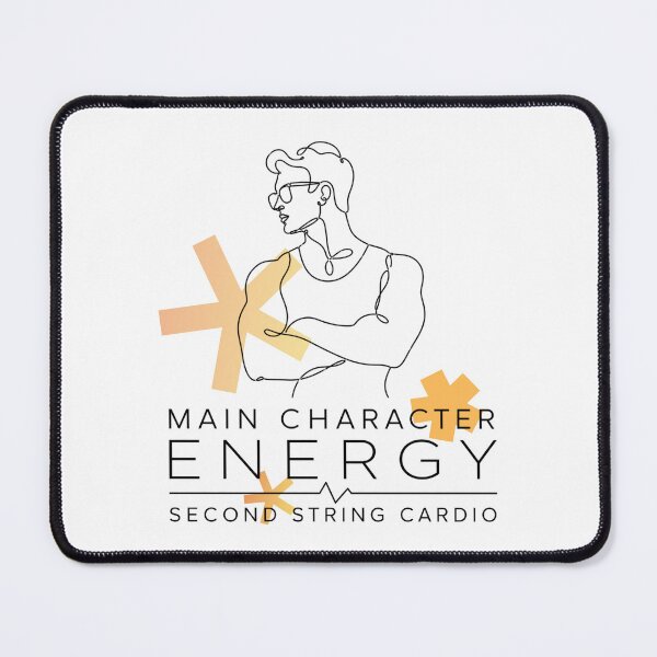Item preview, Relatable Sports Quote - Main Character Energy Second String Cardio designed and sold by RunningWhiskers.