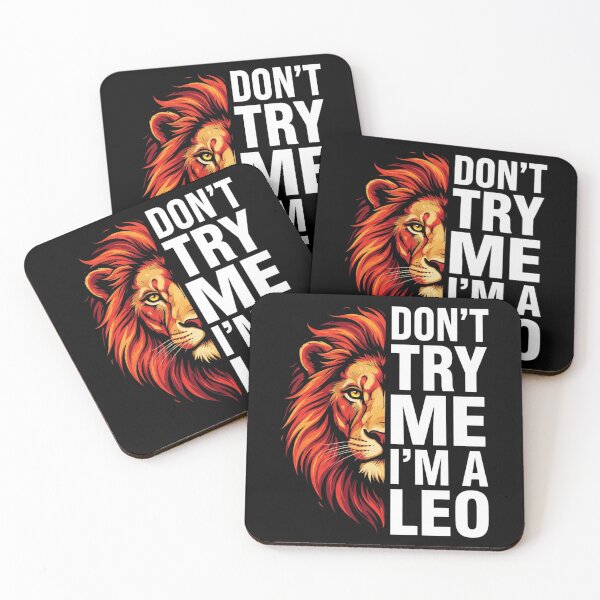 Item preview, Don't Try Me I'm A Leo King Lion Birthday T-Shirt | Zodiac Astrology Lion Graphic Gift designed and sold by Trendably.
