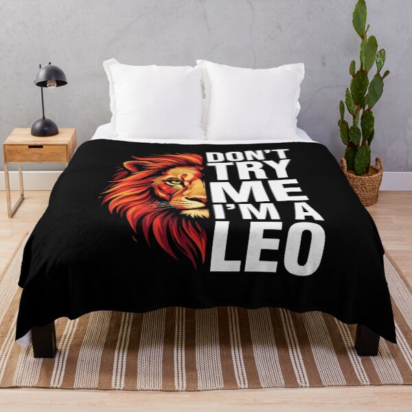 Item preview, Don't Try Me I'm A Leo King Lion Birthday T-Shirt | Zodiac Astrology Lion Graphic Gift designed and sold by Trendably.