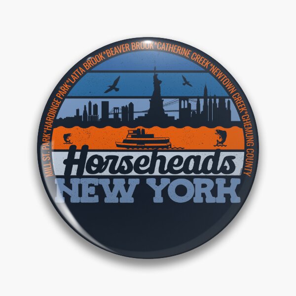 Item preview, Horseheads New York Sunset Retro Vintage Local Pride Logo designed and sold by CRHPOD20.